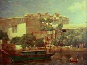 Raja Ravi Varma Udaipur Palace oil painting reproduction